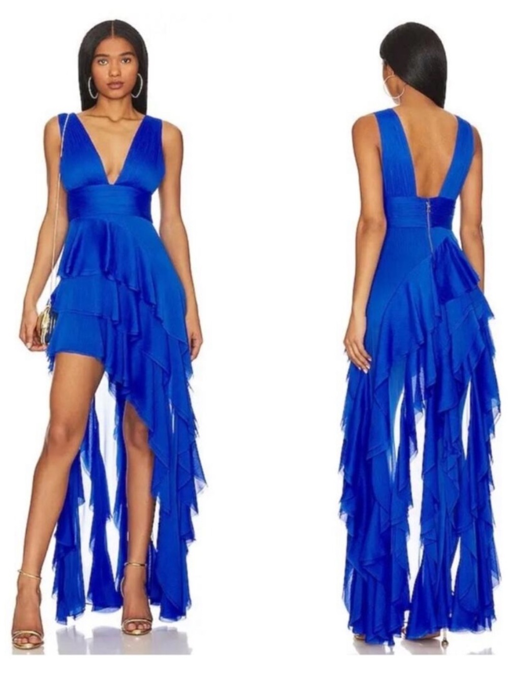 Alice and Olivia Holly Maxi Dress in Sapphire